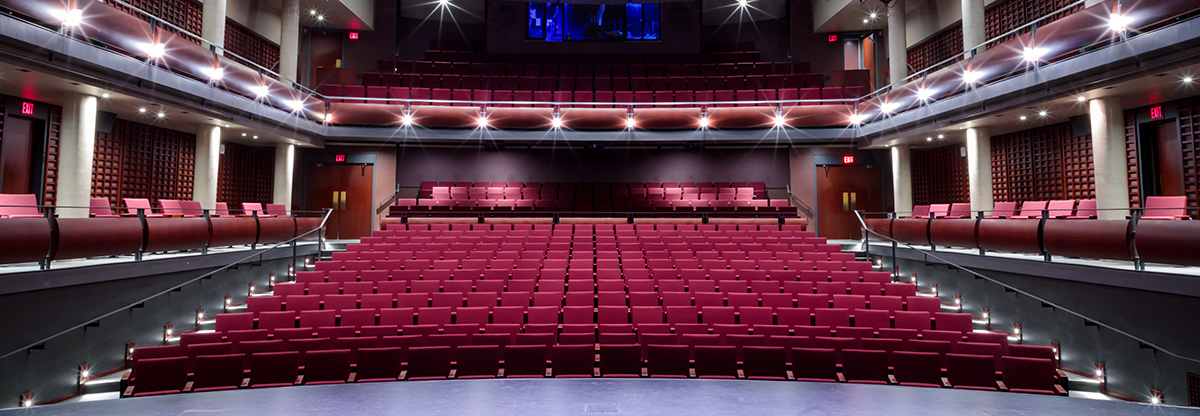 Performing arts theater with auditorium seating
