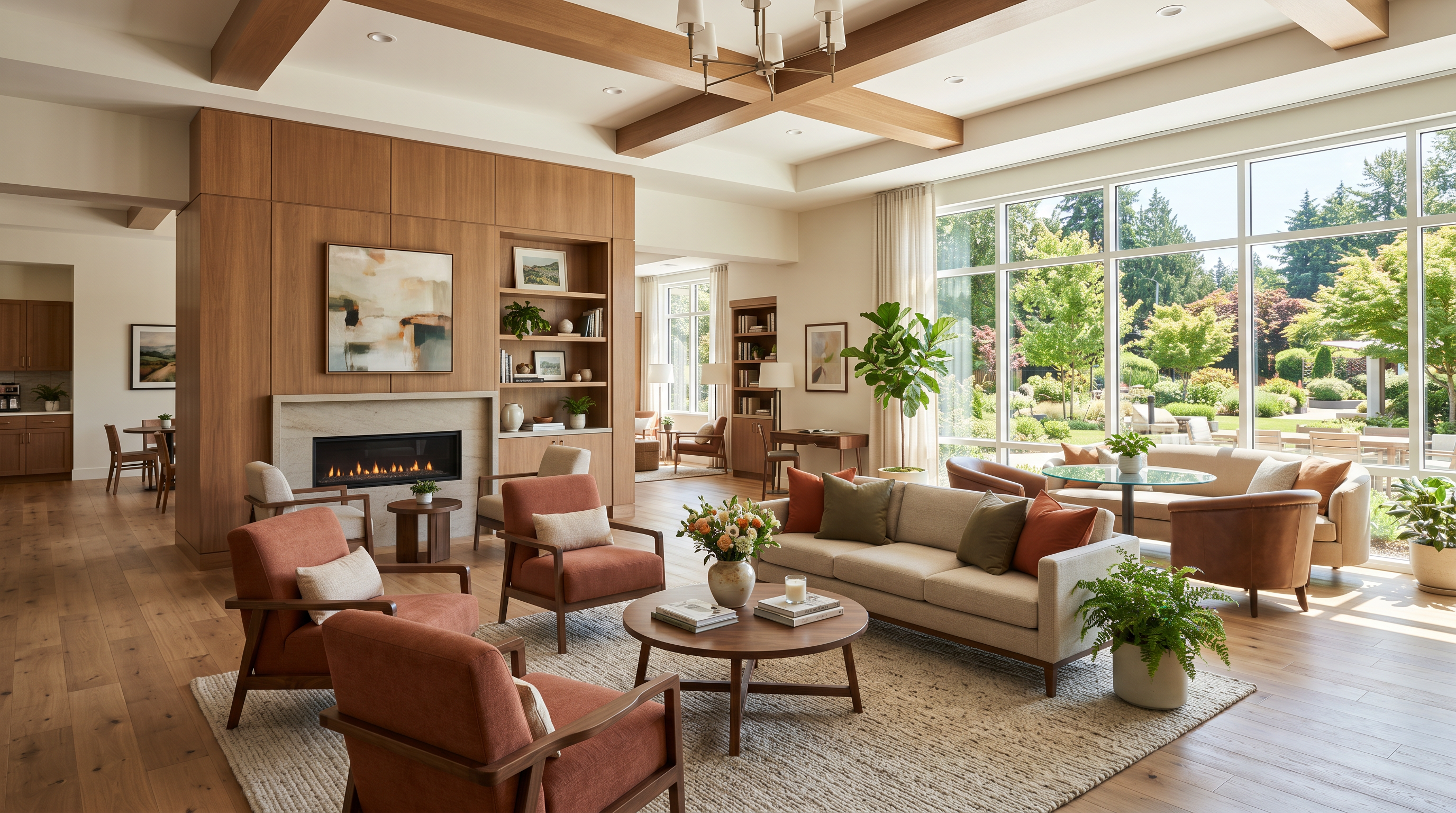 Senior living community common area